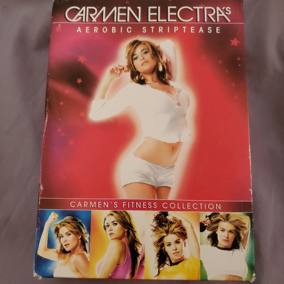 Carmen Electra aerobic striptease workout DVD set - Picture 1 of 2